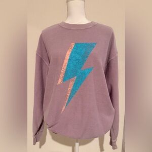 Lavender Lightning Bolt Sweatshirt